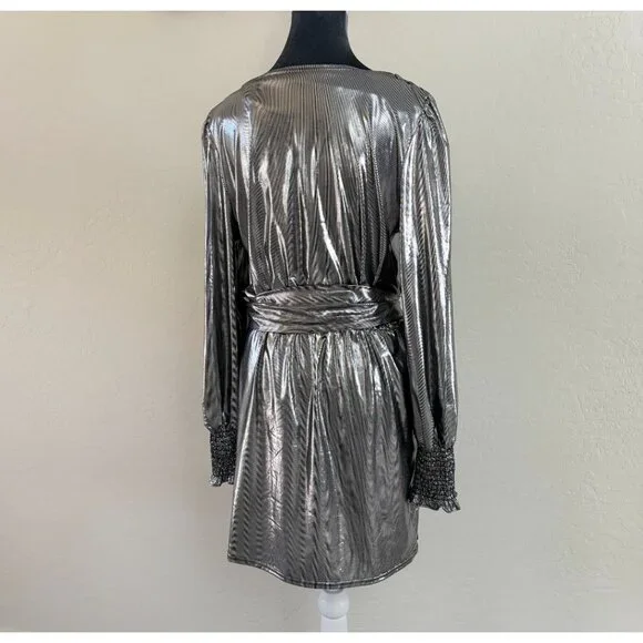 Betsey Johnson Silver Mini Dress - Picture 2 of 12